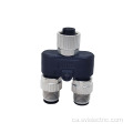 Connector M12 Y femella a mascle